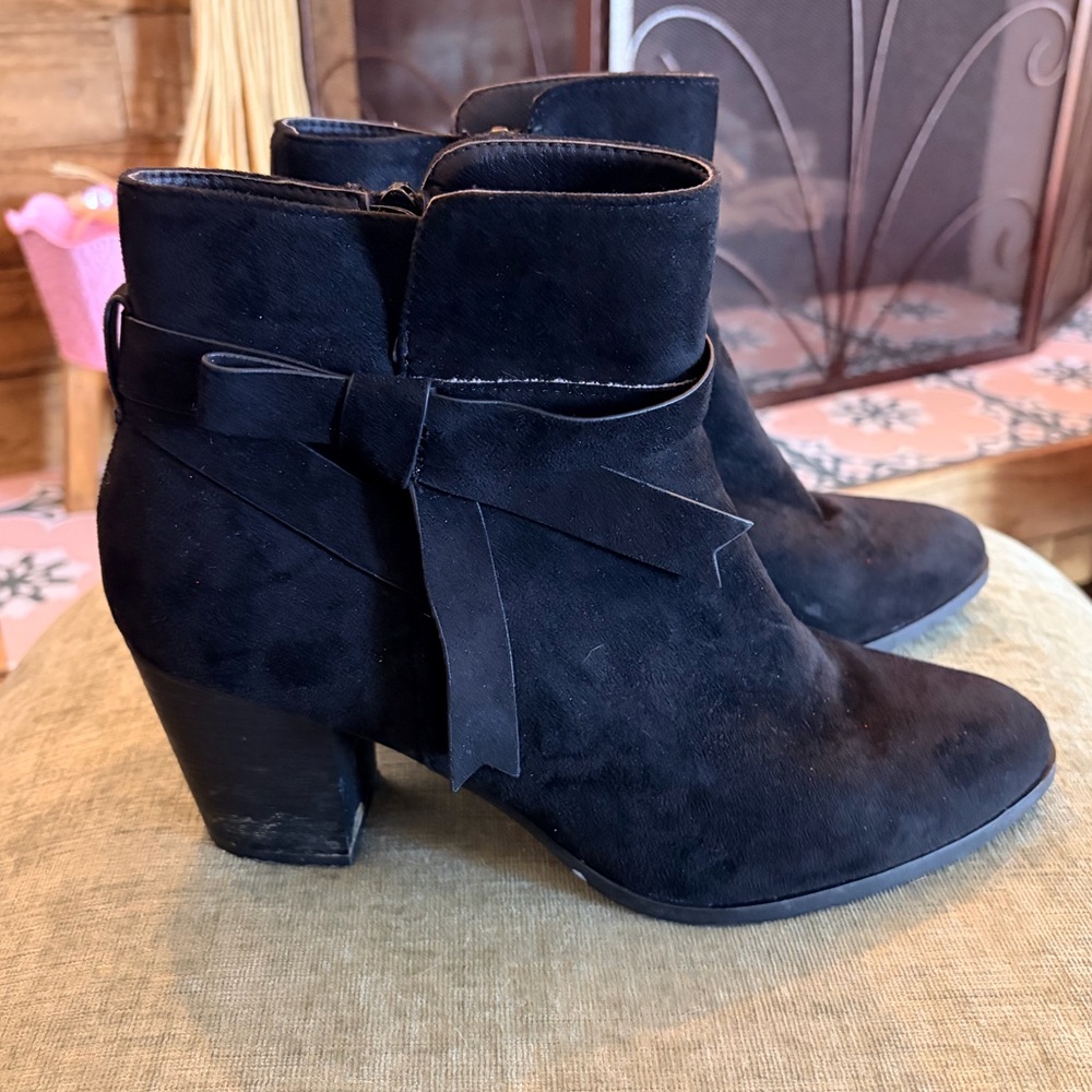 Black Suede Ankle Boots